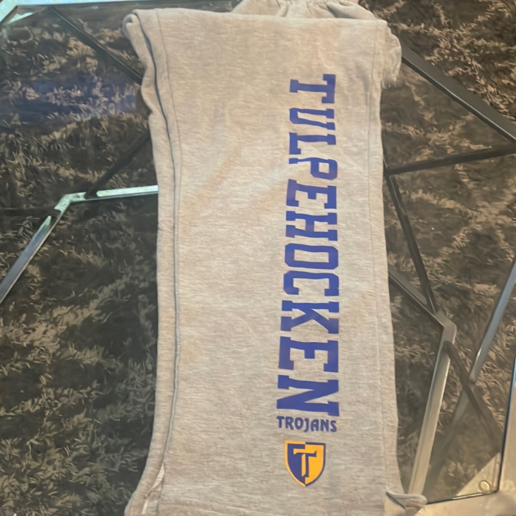Gray, Gildan, Sweat Pants, Mens Size Medium.
